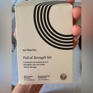 NUTRAFOL Full of Strength Set Travel Sized Shampoo and Conditioner BRAND NEW